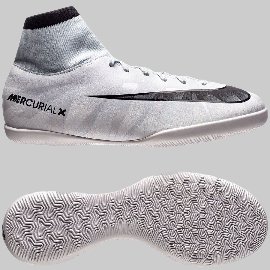 NIKE MERCURIALX VICTORY VI CR7 IC ZAPATOS PARA FUTBOL SALA PARA NIÑO Azul Tinto 1