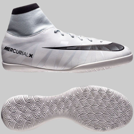 NIKE MERCURIALX VICTORY VI CR7 IC ZAPATOS PARA FUTBOL SALA PARA NIÑO Azul Tinto 1