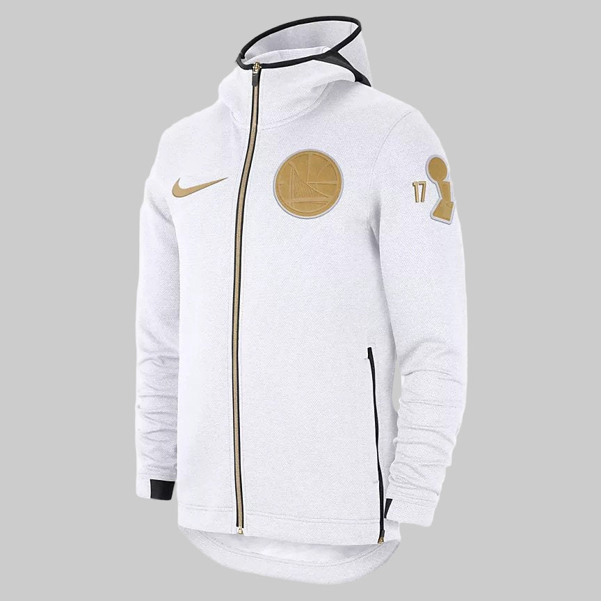 NIKE NBA CHAMPIONS GOLDEN STATE WARRIORS SUDADERA TROPHY RING BANNER THERMA FLEX 1