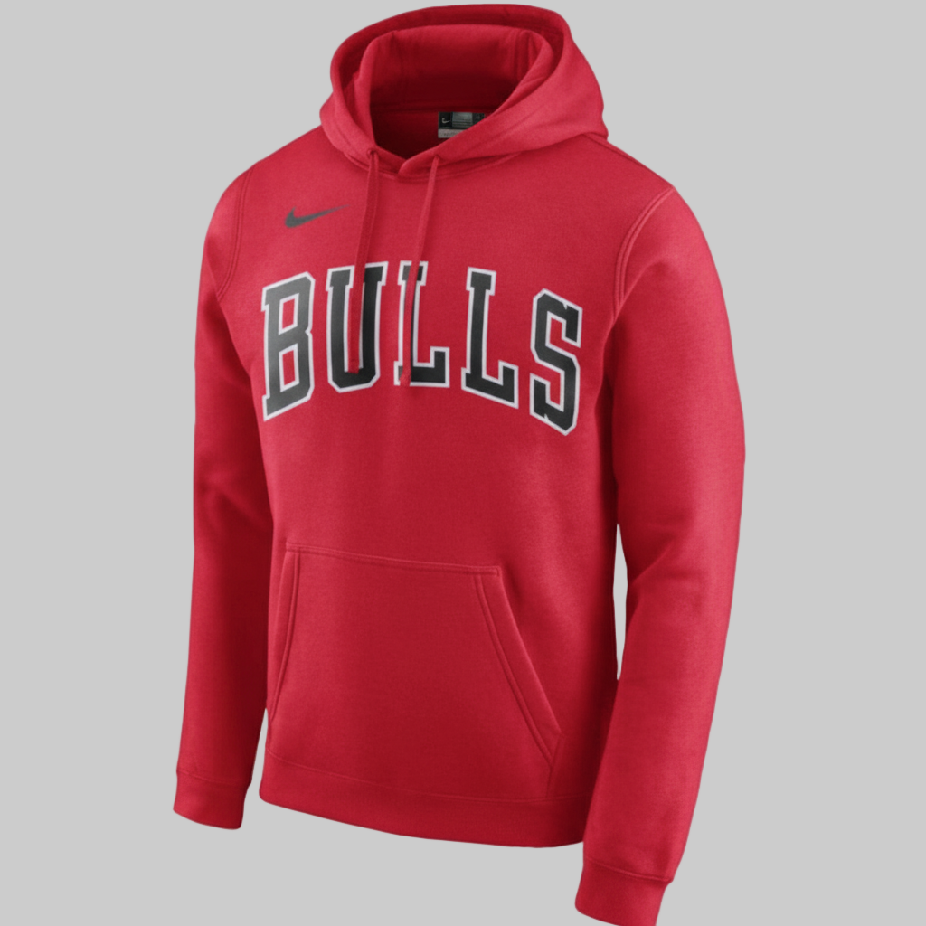 NIKE NBA CHICAGO BULLS CLUB WORDMARK SUDADERA CON GORRA Rojo 0