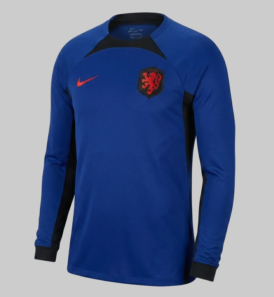 NIKE PAISES BAJOS JERSEY MANGA LARGA DE VISITA COPA MUNDIAL FIFA 2022