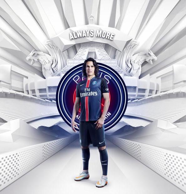 NIKE PARIS SAINT-GERMAIN PSG AUTHENTIC MATCH JERSEY DE CASA 2015/16 4
