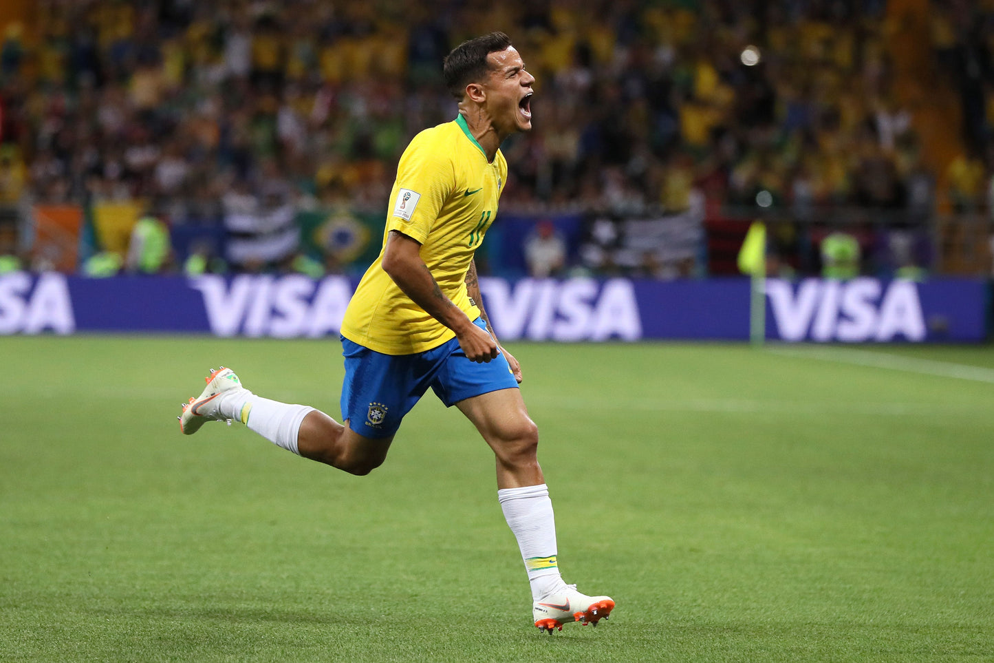 NIKE PHILIPPE COUTINHO BRASIL JERSEY DE CASA COPA MUNDIAL FIFA 2018 7