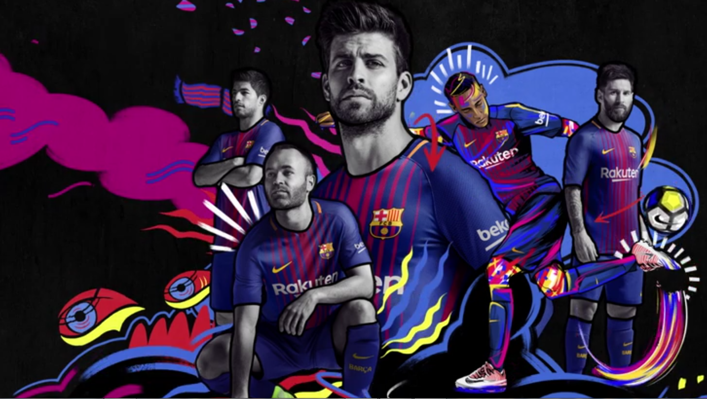 NIKE RIVALDO FC BARCELONA JERSEY DE CASA 2017/18 5