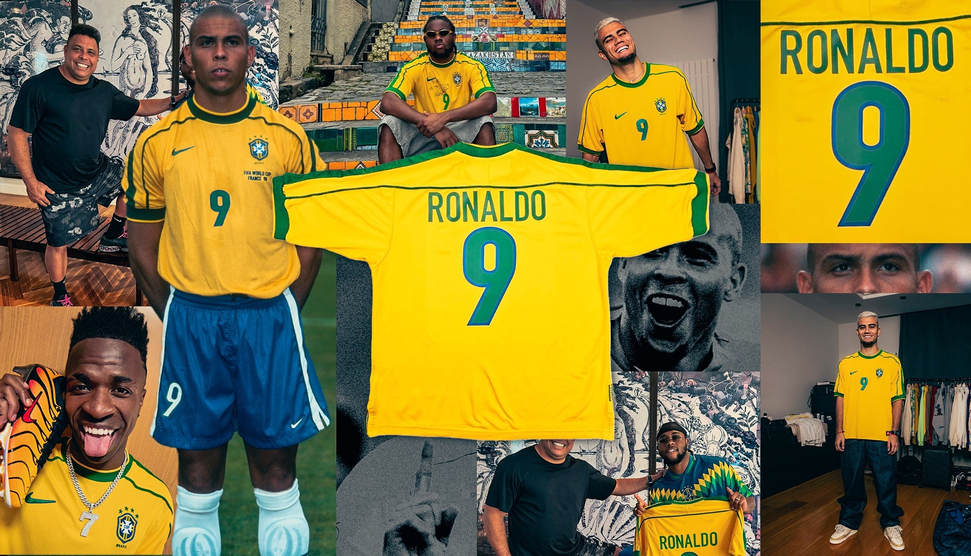NIKE RONALDO BRASIL JERSEY DE CASA COPA MUNDIAL FIFA 1998 RE-ISSUE 2024 10