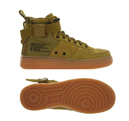 NIKE SF AIR FORCE 1 MID ZAPATOS PARA NIÑO Musgo del desierto 1