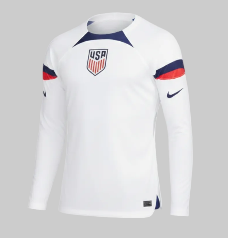NIKE USA USMNT JERSEY MANGA LARGA DE CASA COPA MUNDIAL FIFA 2022 0