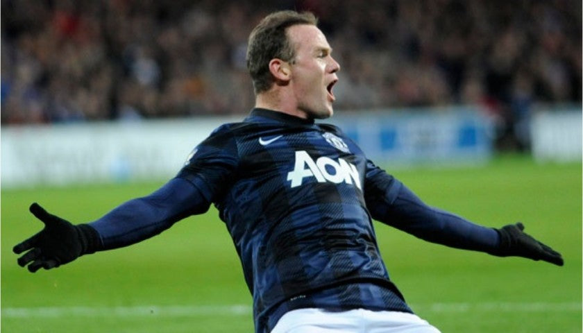 NIKE WAYNE ROONEY MANCHESTER UNITED JERSEY DE VISITA 2013/14 4