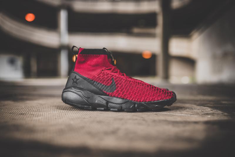 NIKE AIR FOOTSCAPE MAGISTA FLYKNIT FC ZAPATILLAS DE FÚTBOL LEISURE Rojo Team 8