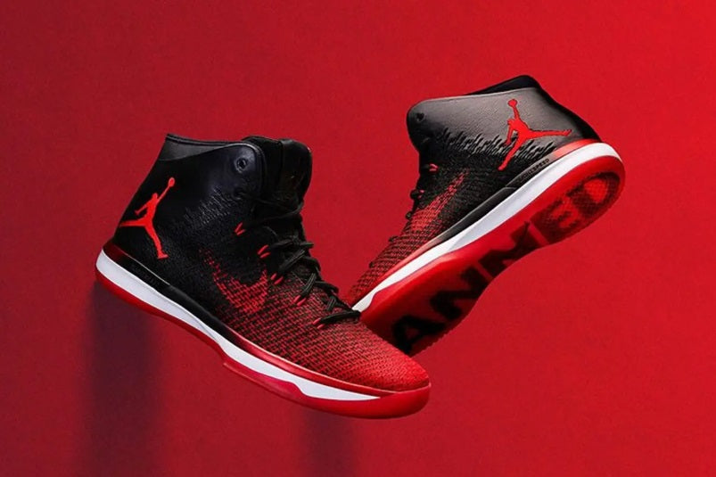 NIKE AIR JORDAN XXXI BANNED ZAPATOS DE BASKETBALL PARA NIÑOS Negro / Rojo 10