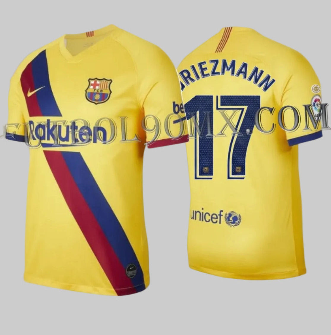 NIKE ANTOINE GRIEZMANN FC BARCELONA JERSEY DE VISITA 2019/20 1
