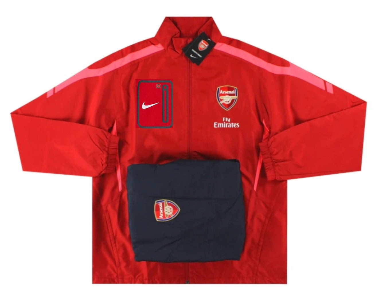 NIKE ARSENAL FC CHANDAL DE PRESENTACION PLAYER ISSUE UEFA CHAMPIONS LEAGUE 2010/11 5