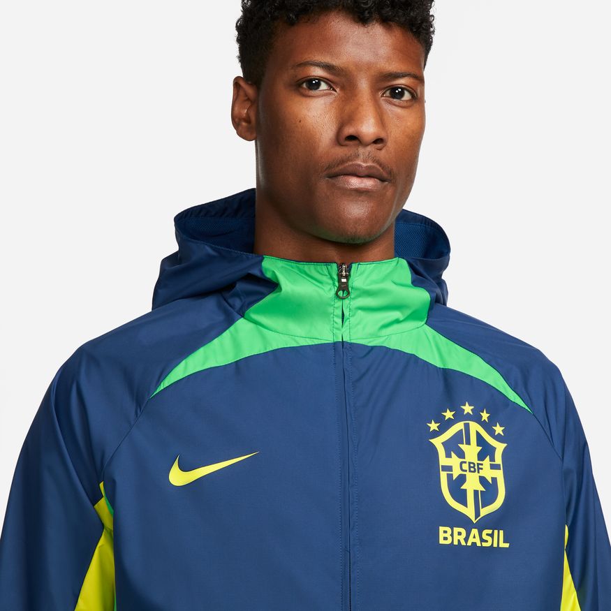 NIKE BRASIL CHAMARRA ALL WEATHER PARA TODO CLIMA COPA MUNDIAL FIFA 2022 5