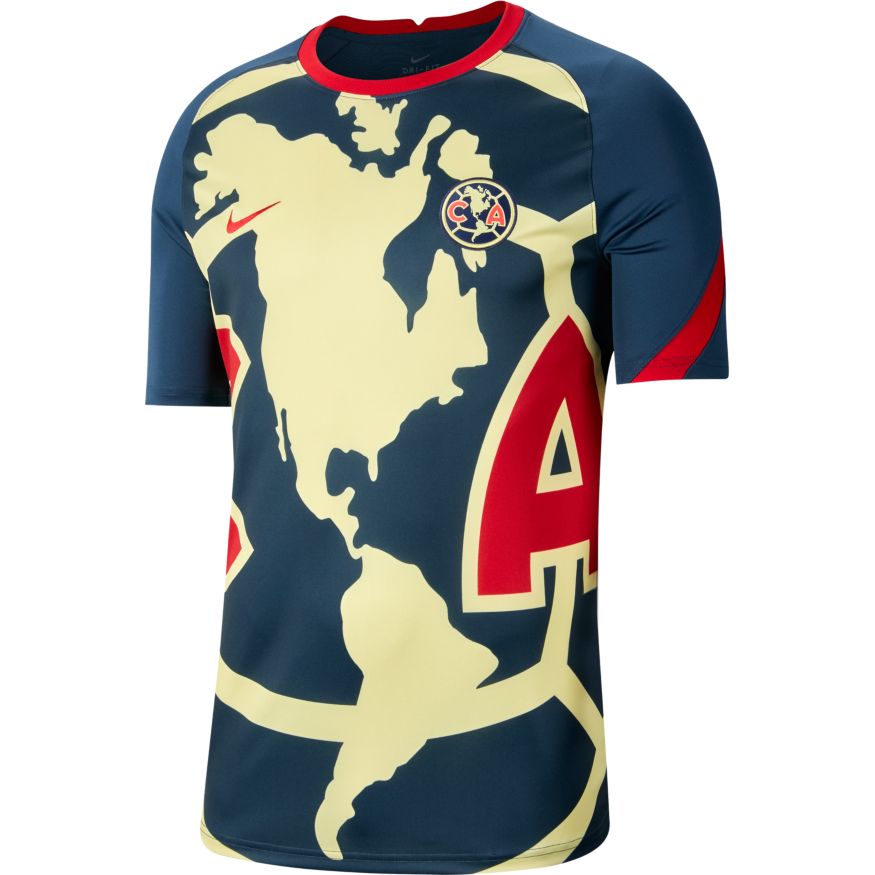 NIKE CLUB AMÉRICA JERSEY DE ENTRENAMIENTO PRE PARTIDO 2020/21 9