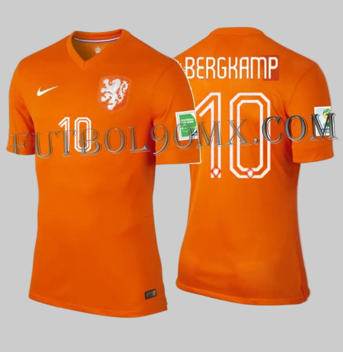 NIKE DENNIS BERGKAMP PAISES BAJOS AUTHENTIC MATCH JERSEY DE CASA COPA MUNDIAL FIFA 2014 1