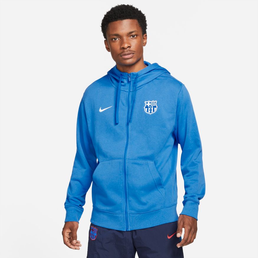 NIKE FC BARCELONA SUDADERA FRENCH TERRY DE GORRA CON CIERRE COMPLETO 2021/22 6