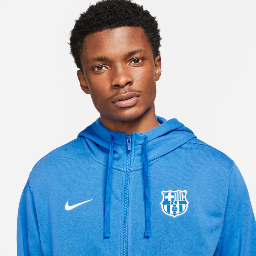 NIKE FC BARCELONA SUDADERA FRENCH TERRY DE GORRA CON CIERRE COMPLETO 2021/22 3
