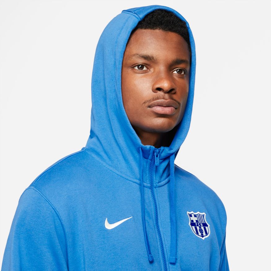 NIKE FC BARCELONA SUDADERA FRENCH TERRY DE GORRA CON CIERRE COMPLETO 2021/22 4