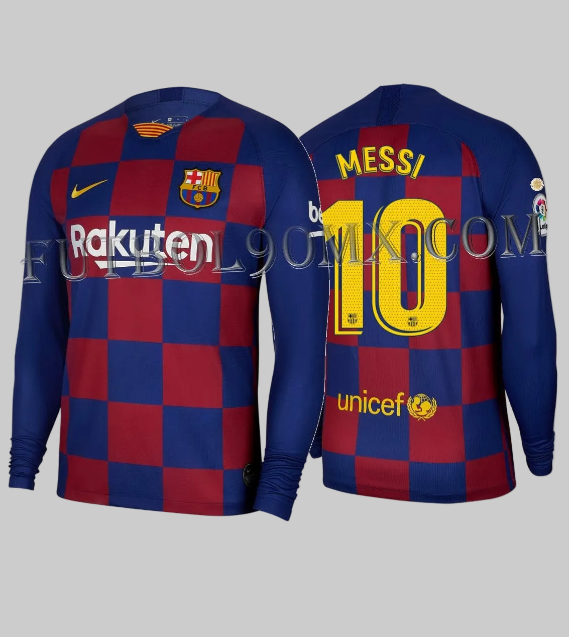 NIKE LIONEL MESSI FC BARCELONA JERSEY MANGA LARGA DE CASA 2019/20