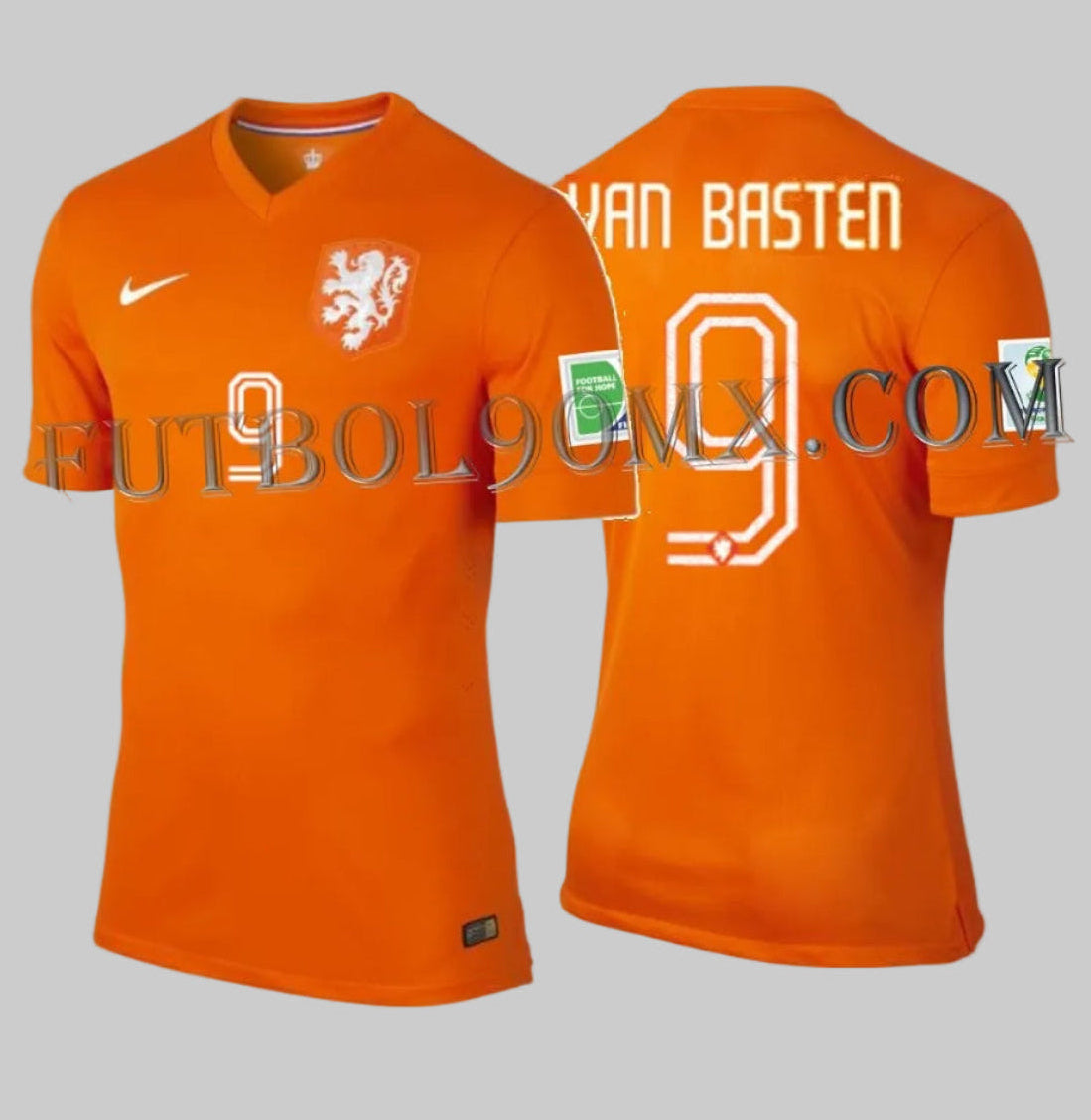NIKE MARCO VAN BASTEN PAISES BAJOS AUTHENTIC MATCH JERSEY DE CASA COPA MUNDIAL FIFA 2014 1