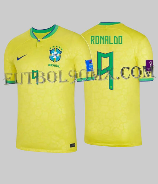 NIKE RONALDO BRASIL JERSEY DE CASA COPA MUNDIAL FIFA 2022