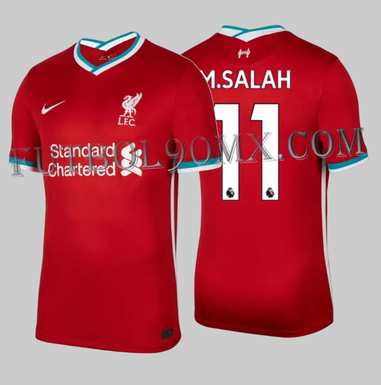 NIKE MOHAMED SALAH LIVERPOOL FC JERSEY DE CASA 2020/21 1