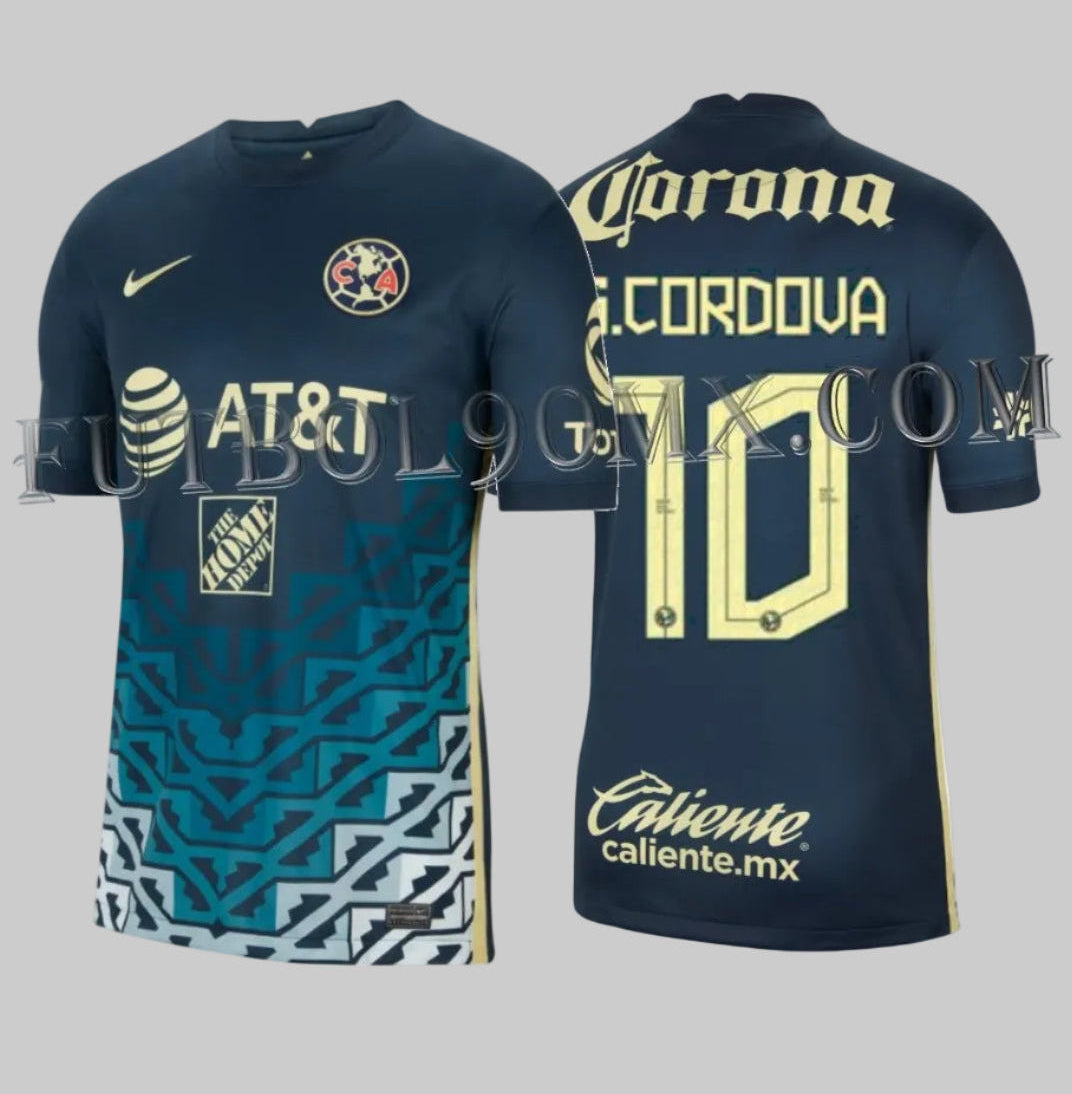 NIKE SEBASTIAN CORDOVA CLUB AMERICA JERSEY DE VISITA 2021/22 1