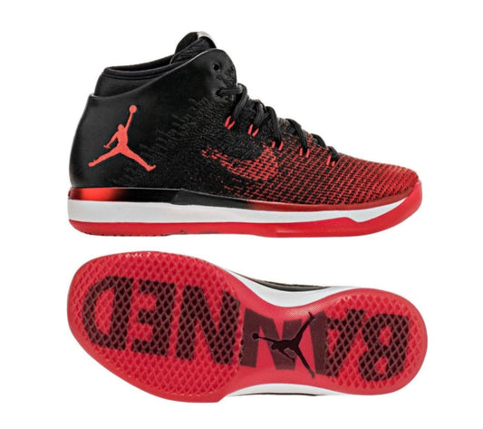 NIKE AIR JORDAN XXXI BANNED ZAPATOS DE BASKETBALL PARA NIÑOS Negro / Rojo 1