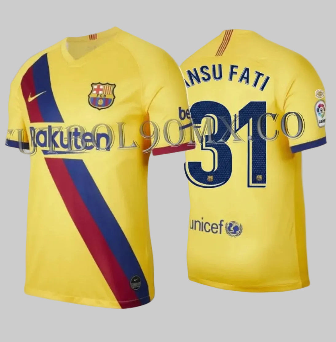 NIKE ANSU FATI FC BARCELONA JERSEY DE VISITA 2019/20 1