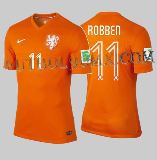 NIKE ARJEN ROBBEN PAISES BAJOS AUTHENTIC MATCH JERSEY DE CASA COPA MUNDIAL FIFA 2014 1