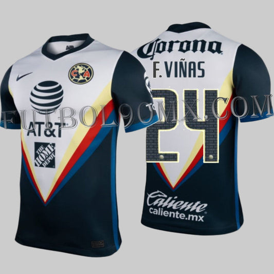 NIKE FEDERICO VIÑAS CLUB AMERICA JERSEY DE VISITA 2020/21 1
