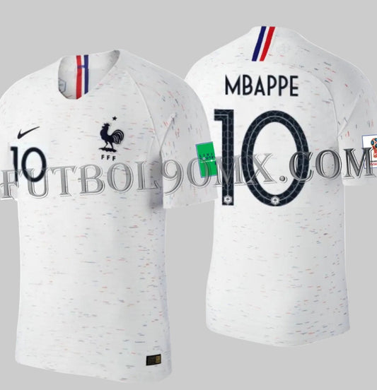 NIKE KYLIAN MBAPPE FRANCIA AUTHENTIC VAPOR MATCH JERSEY DE VISITA COPA MUNDIAL FIFA 2018 1