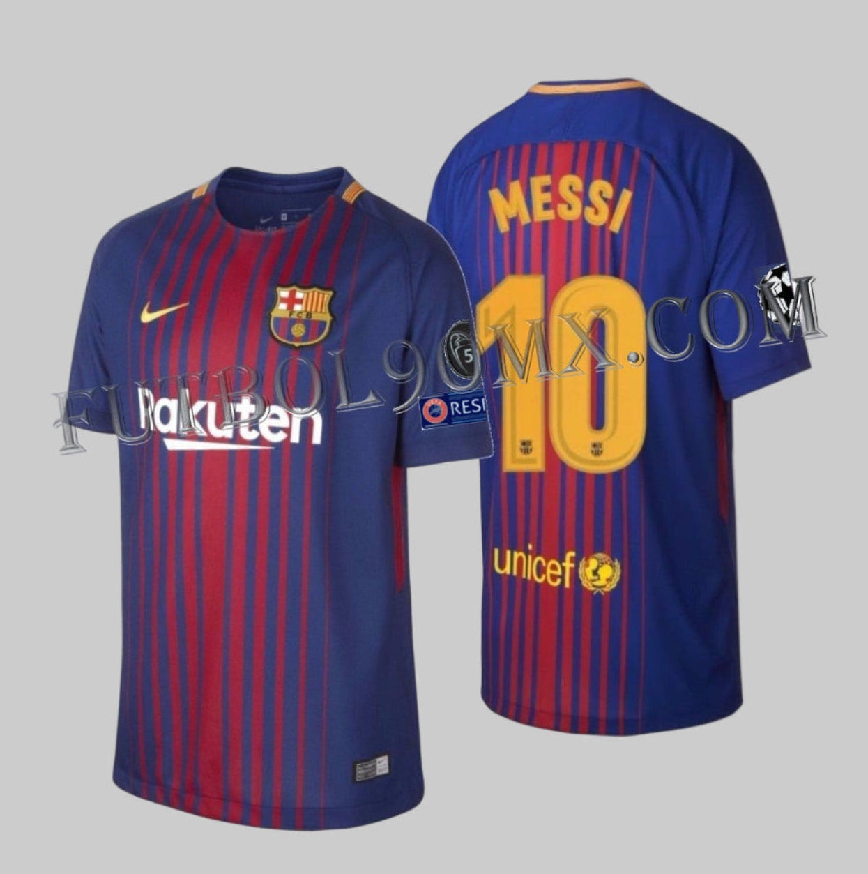 NIKE LIONEL MESSI FC BARCELONA JERSEY DE CASA PARA NIÑO UEFA CHAMPIONS LEAGUE 2017/18 1