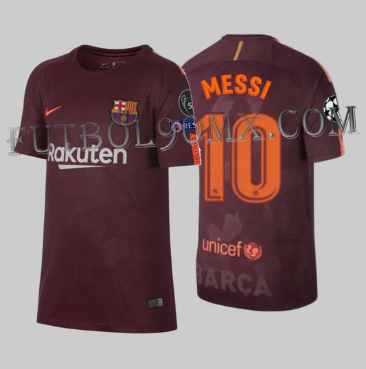 NIKE LIONEL MESSI FC BARCELONA JERSEY TERCERO DE NIÑO PARA LA UEFA CHAMPIONS LEAGUE 2017/18 1