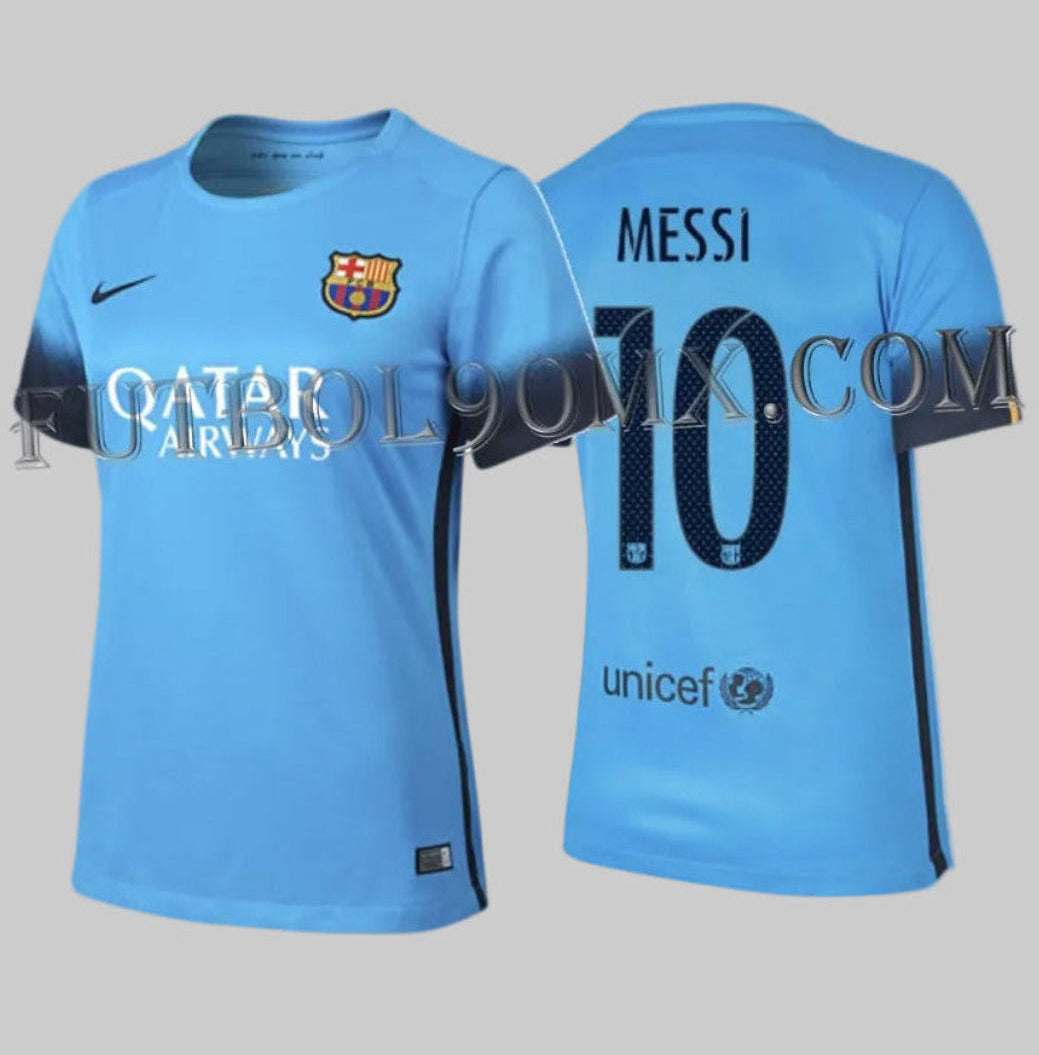 NIKE LIONEL MESSI FC BARCELONA JERSEY TERCERO PARA MUJER 2015/16 1