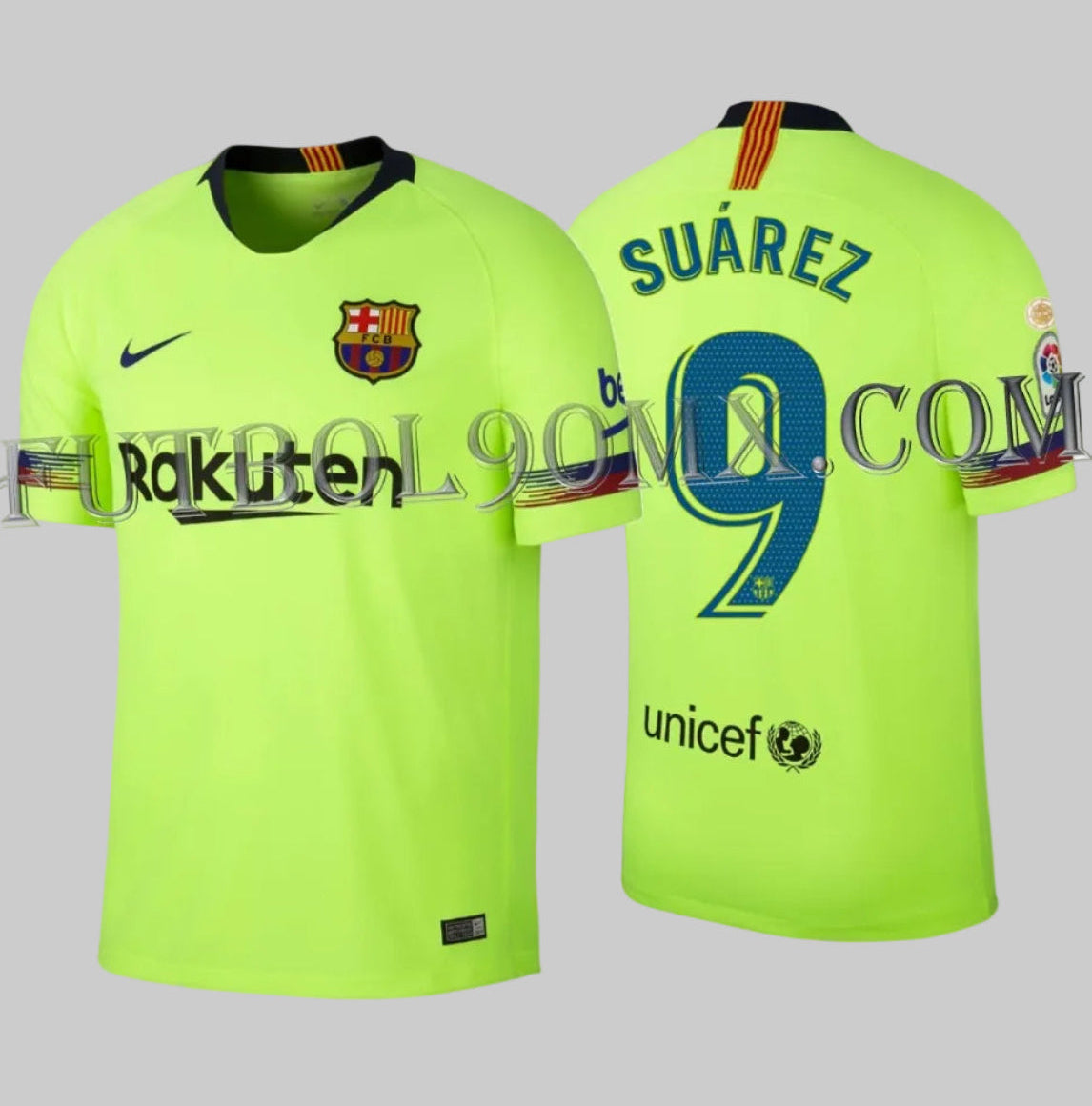 NIKE LUIS SUAREZ FC BARCELONA JERSEY DE VISITA 2018/19 1