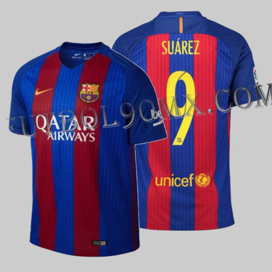 NIKE LUIS SUAREZ FC BARCELONA JERSEY DE CASA 2016/17 1