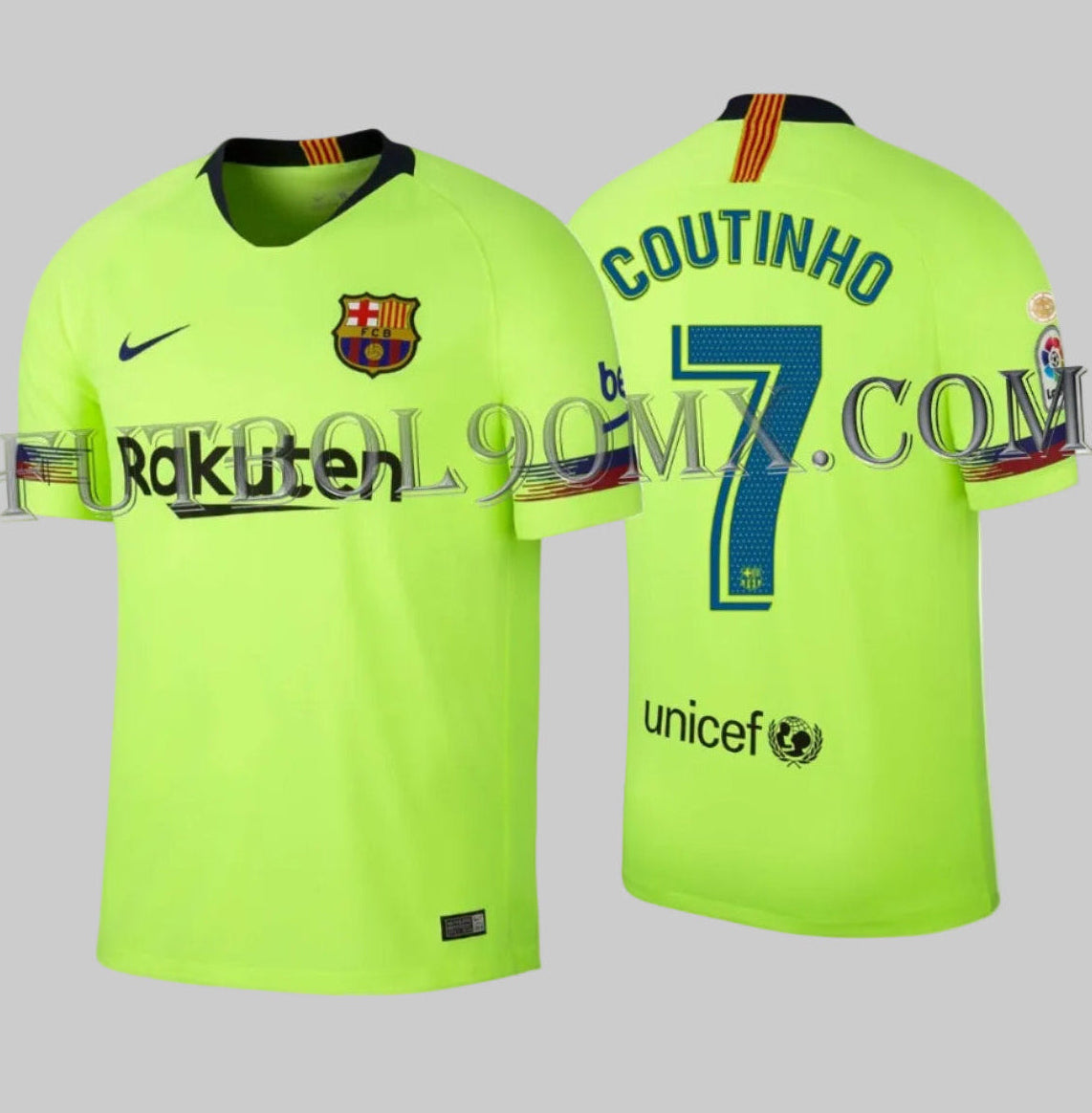 NIKE PHILIPPE COUTINHO FC BARCELONA JERSEY DE VISITA 2018/19 1