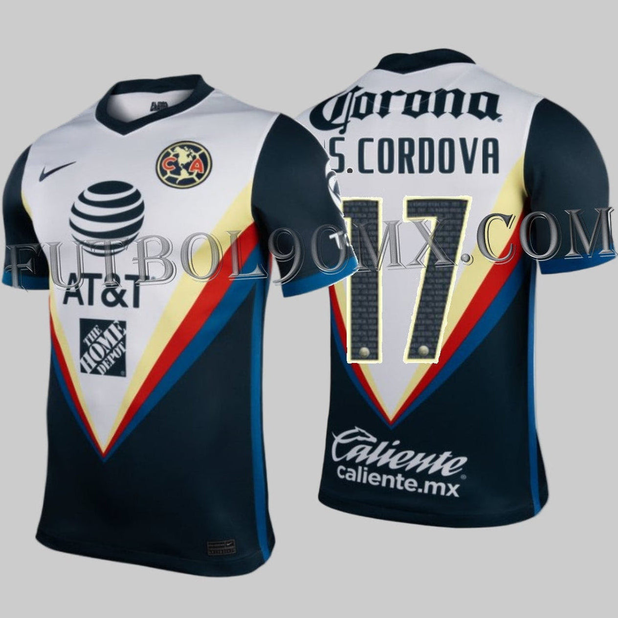 NIKE SEBASTIAN CORDOVA CLUB AMERICA JERSEY DE VISITA 2020/21 1