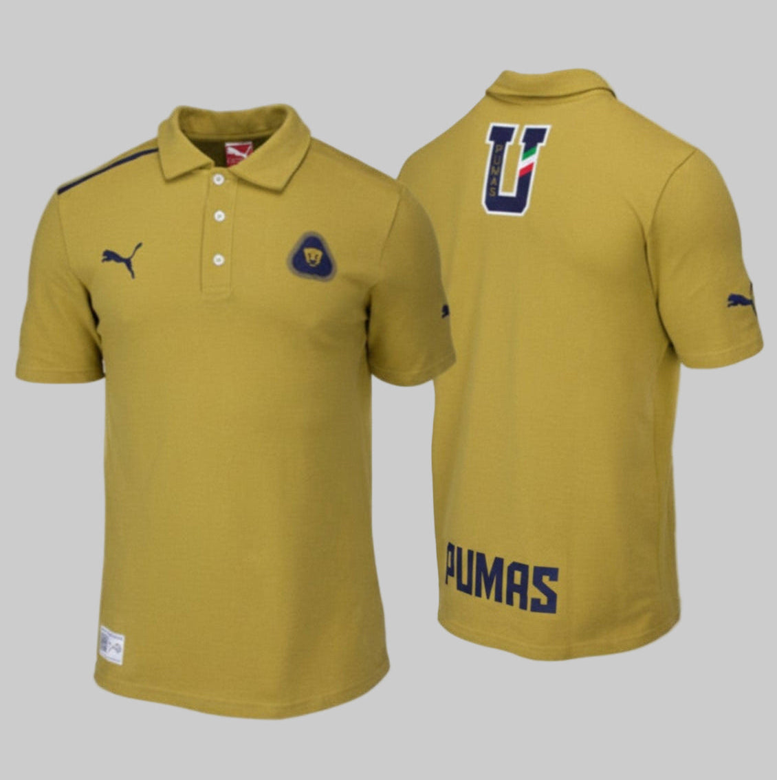 PUMA PUMAS UNAM LEISURE POLO Dorado / Azul Medieval 1