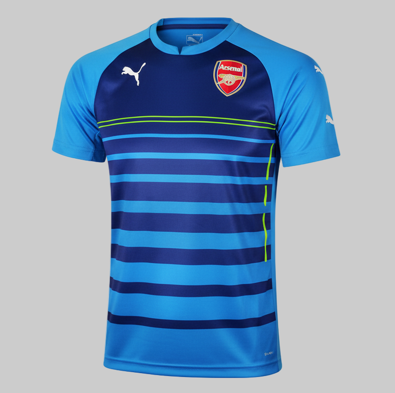 PUMA ARSENAL FC JERSEY DE ENTRENAMIENTO PRE PARTIDO 2014/15 Azul Metilo 4