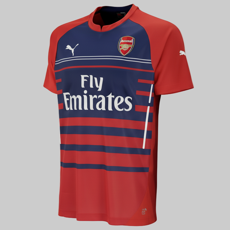 PUMA ARSENAL FC JERSEY DE ENTRENAMIENTO PRE PARTIDO 2014/15 Rojo 1