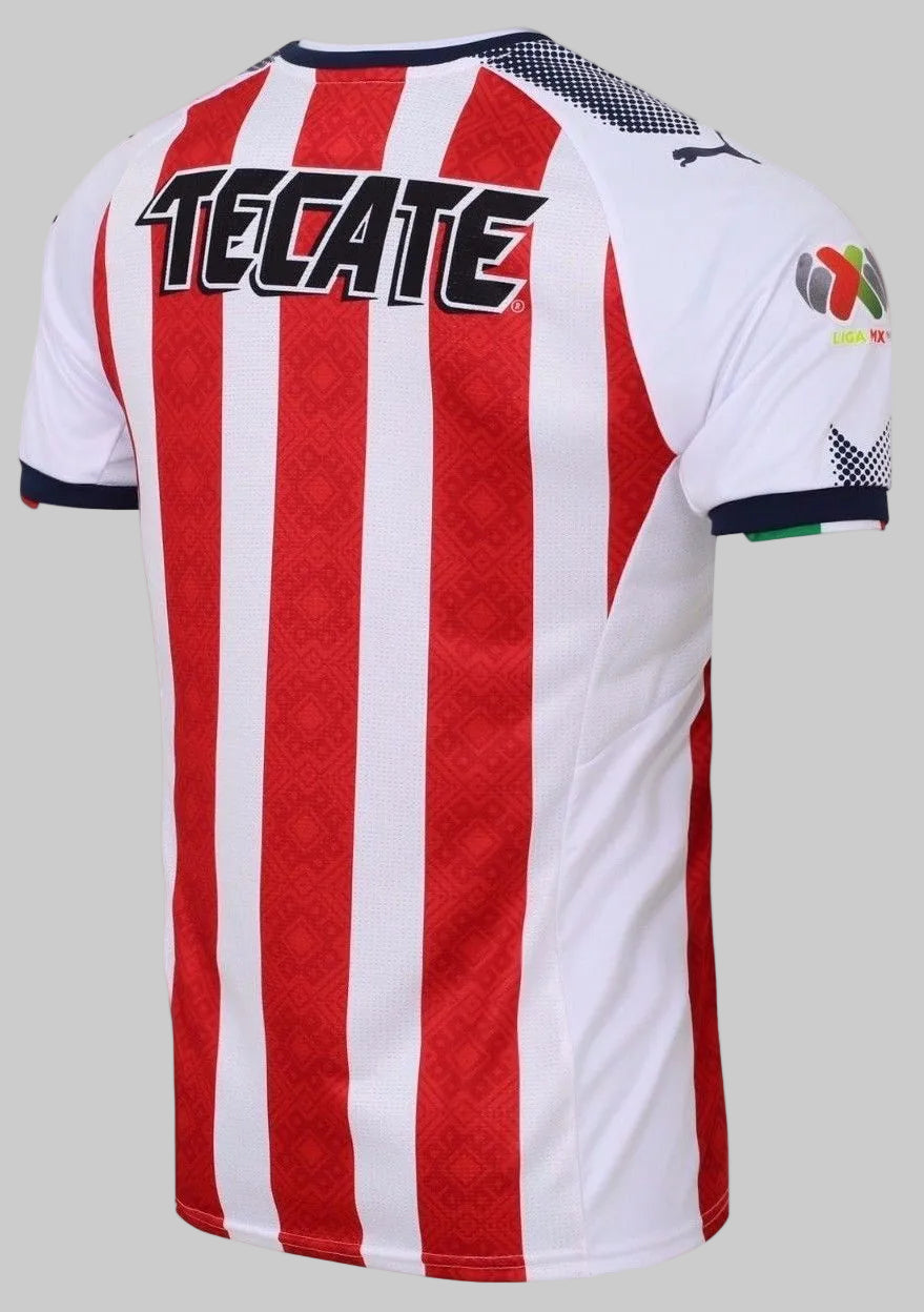 PUMA CHIVAS DEL GUADALAJARA PROMO JERSEY DE CASA AUTÉNTICA DE JUGADORES 2017/18 2