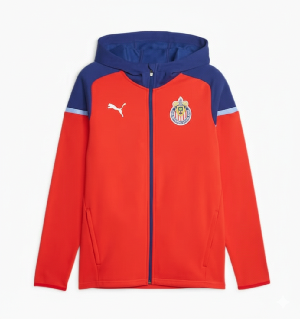 PUMA CHIVAS DE GUADALAJARA CASUALS CHAMARRA CON GORRA 2023/24 8