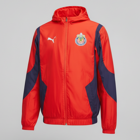 PUMA CHIVAS DE GUADALAJARA CHAMARRA PRE PARTIDO WOVEN ANTHEM 2023/24 10