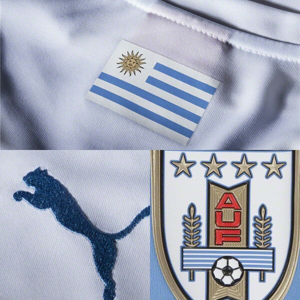 PUMA DIEGO FORLAN URUGUAY JERSEY DE VISITA COPA MUNDIAL FIFA 2014 3