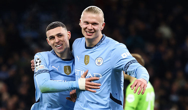 PUMA ERLING HAALAND MANCHESTER CITY AUTHENTIC MATCH JERSEY DE CASA UEFA CHAMPIONS LEAGUE 2024/25 8
