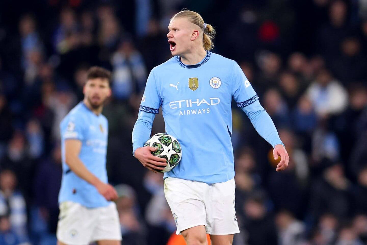 PUMA ERLING HAALAND MANCHESTER CITY AUTHENTIC MATCH JERSEY DE CASA UEFA CHAMPIONS LEAGUE 2024/25 9