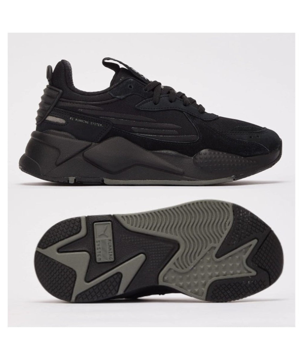 PUMA (GS) RS-X ZAPATOS DE CORRER PARA NIÑOS 'Blackout' 1