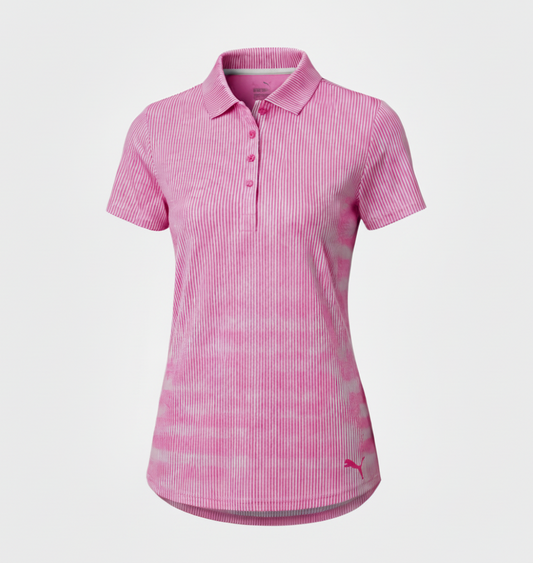 PUMA POLO DE GOLF PARA MUJER FORWARD TEES Morado Fucsia 1